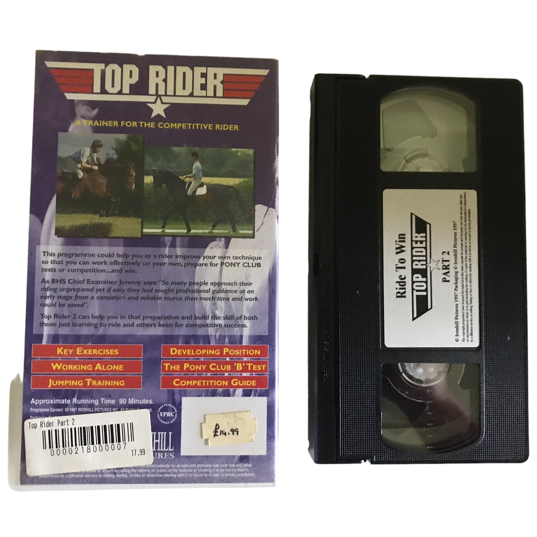 Top Rider - Ride To Win - Part 2 - Ironhill Pictures - Action - Pal - VHS-