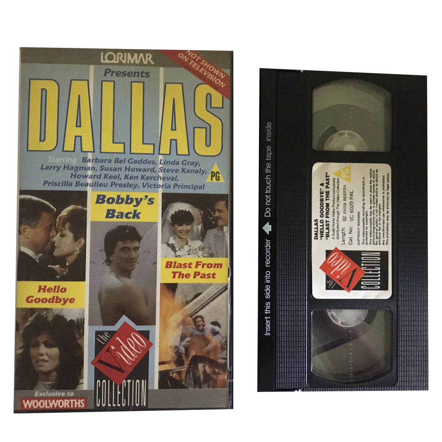 Dallas - Hello Goodbye & Blast From The Past - Barbara Bel Geddes - The Video Collection - Drama - Pal - VHS-