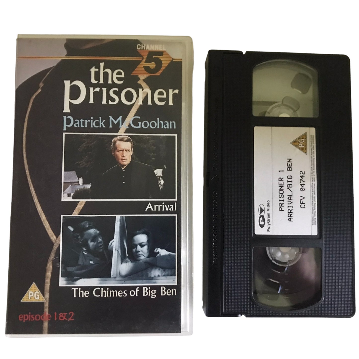 The Prisoner 1 - Aprival/Big Ben - Patrick McGoohan - PolyGram Video - Drama - Pal - VHS-