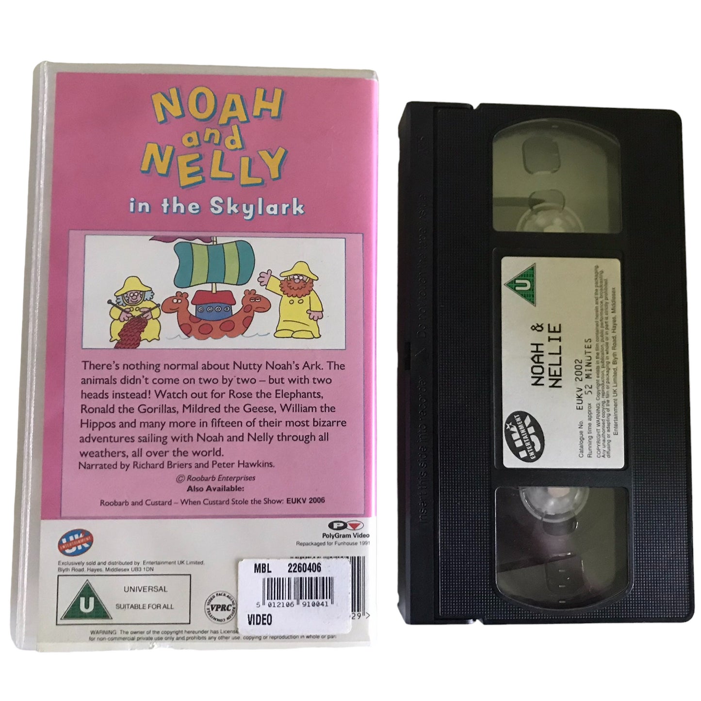 Noah & Nellie - PolyGram Video - EUKV2002 - Kids - Pal - VHS-