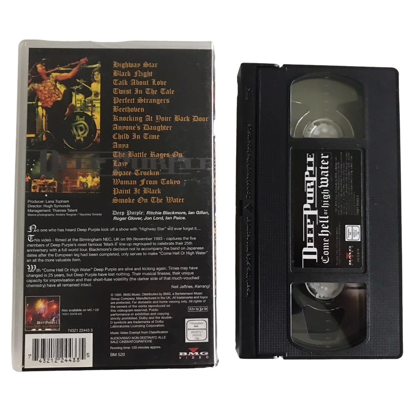 Deep Purple - Come Hell or High Water - BGM Video - Music - Pal - VHS-