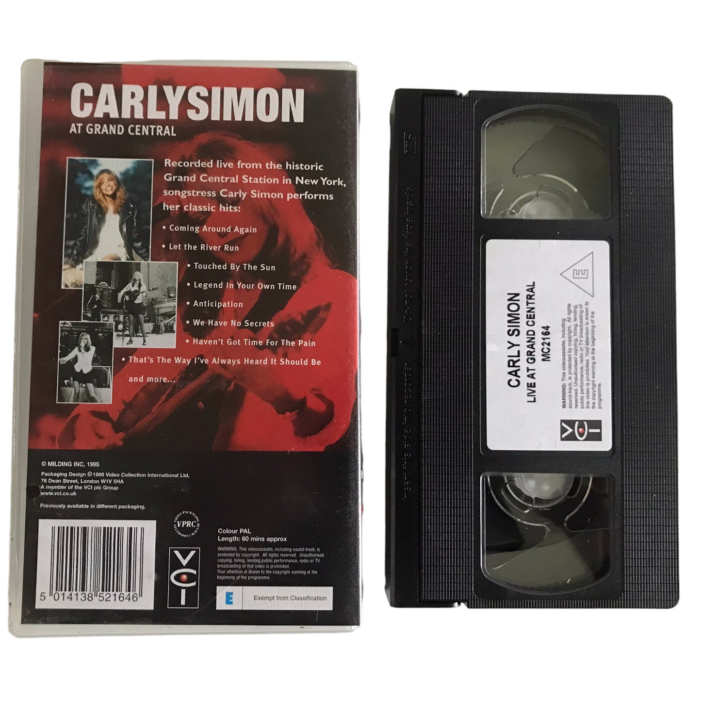 Carly Simon - Live At Grand Central - VCI - Music - Pal - VHS-